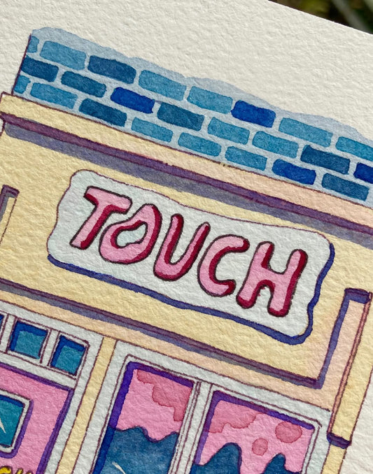 A Shop Called Touch - Watercolor Storefront Illustration