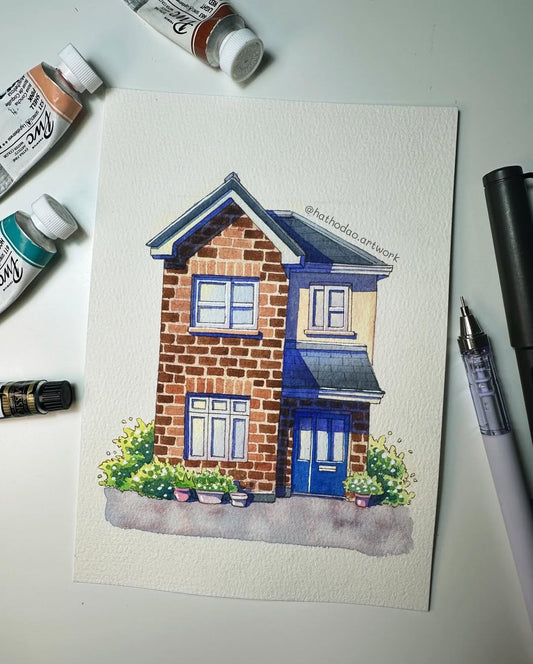A Door Painted Blue