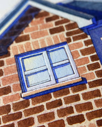 A Door Painted Blue