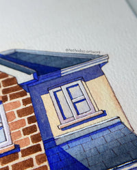 A Door Painted Blue