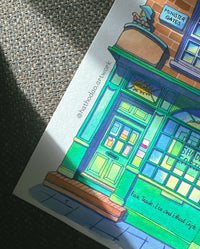 "Shared Earth" Fair Trade Shop - Original Watercolor Illustration