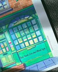 "Shared Earth" Fair Trade Shop - Original Watercolor Illustration