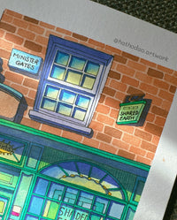 "Shared Earth" Fair Trade Shop - Original Watercolor Illustration