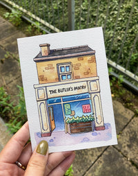 The Butler’s Pantry - Watercolor Storefront Illustration