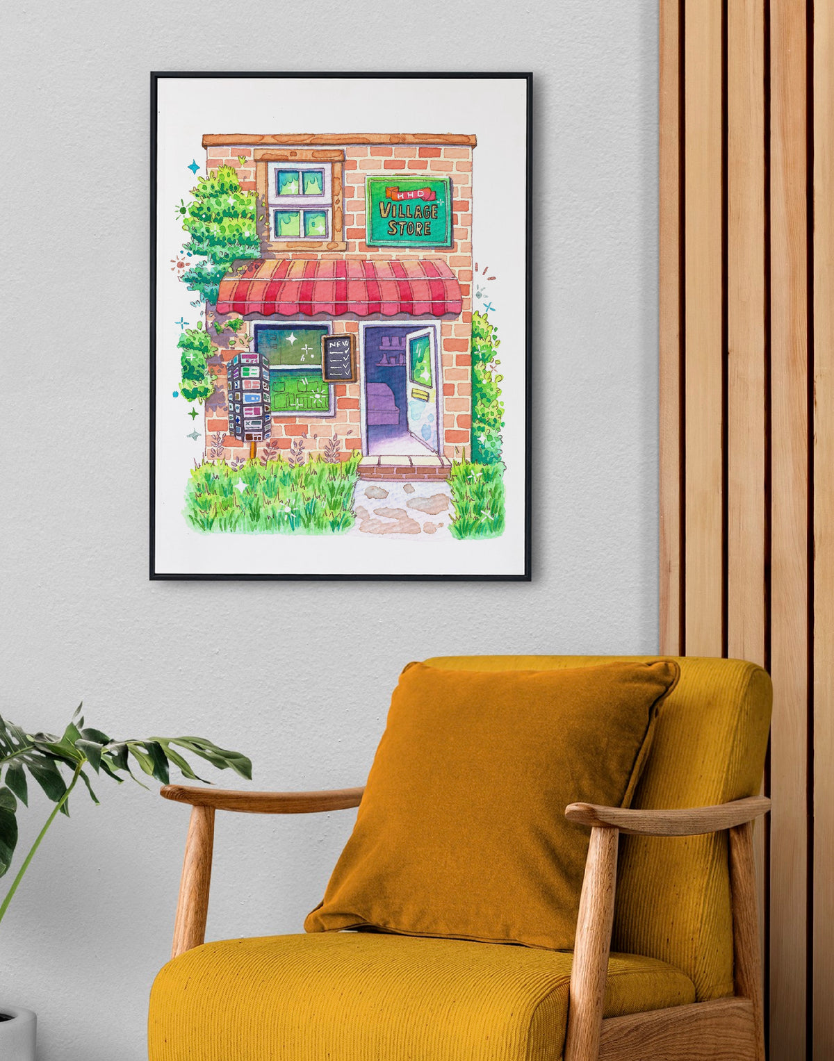 [Printable]_"Village Store" Brick Shop