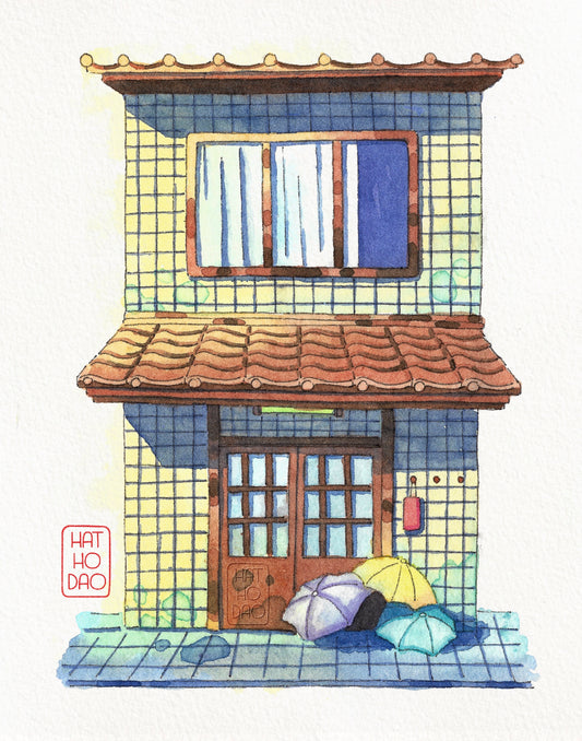 [Printable]_Umbrellas by the Door