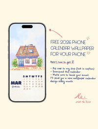 Calendar 2026 by Hat Ho Dao [Phone wallpaper] - March